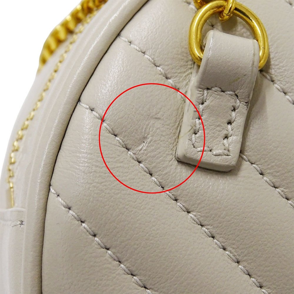 SAINT LAURENT Ivory Leather Shoulder Bag - Picture 13 of 14